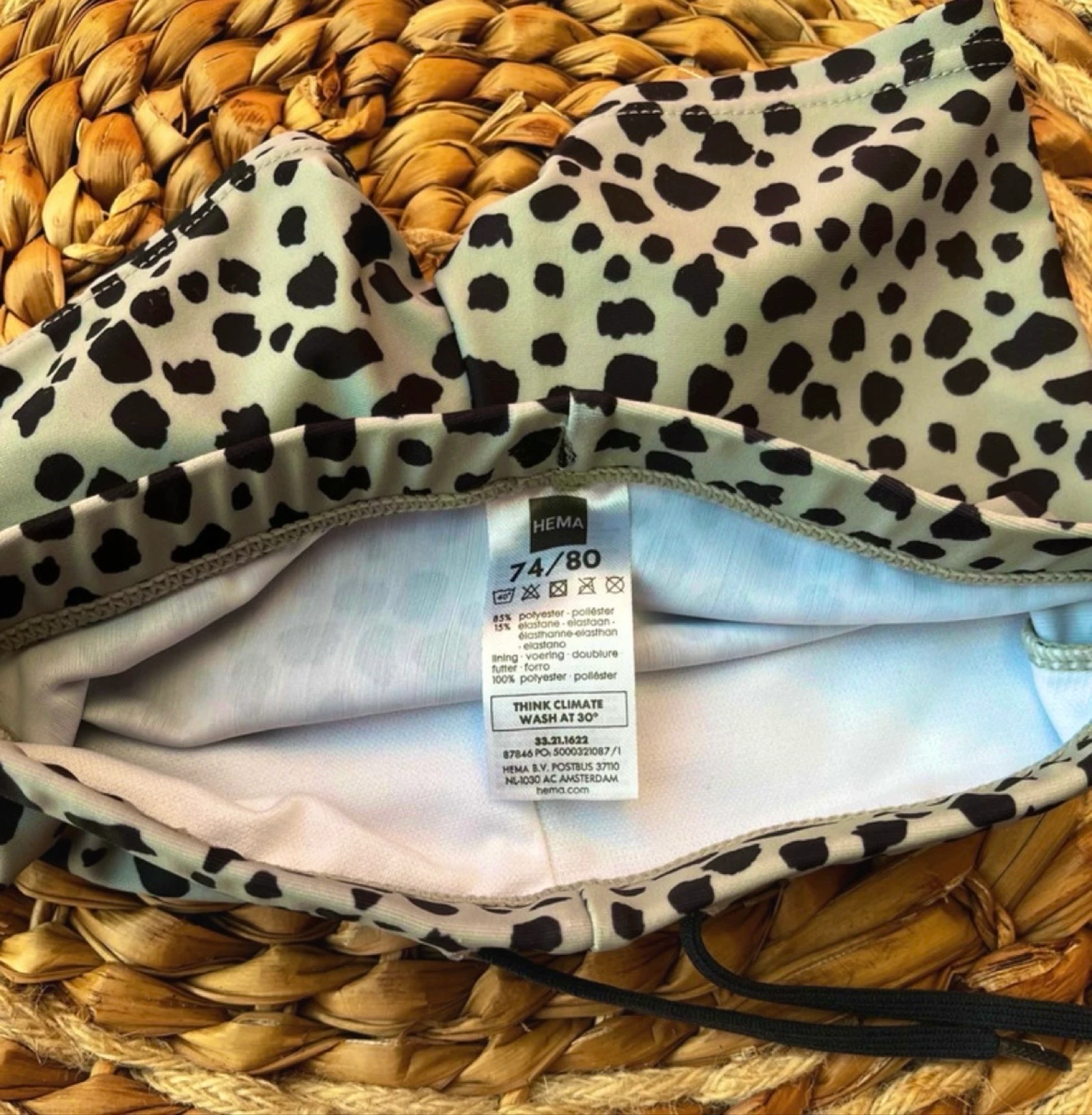 🚙 𝒎𝒛 | HEMA zwembroek jongens | panter print groen/zwart | maat 74/80 | baby zomer – photo 3
